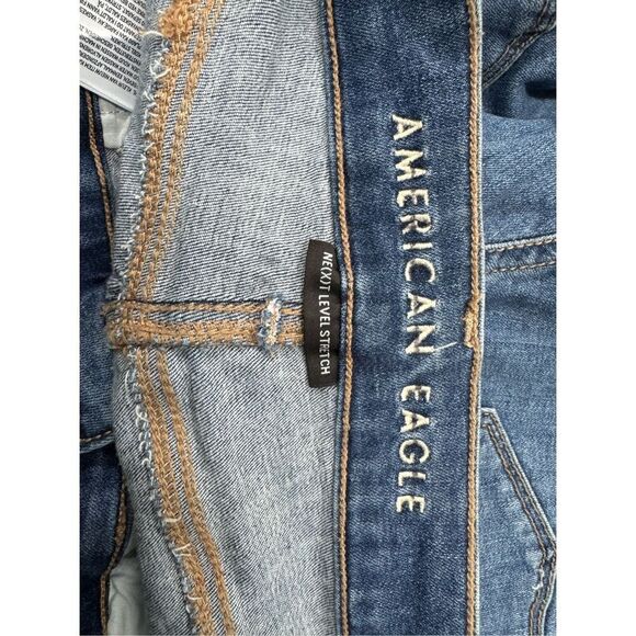 American Eagle Next Level Stretch Skinny Denim Jeans Size 10 Short - Picture 5 of 9
